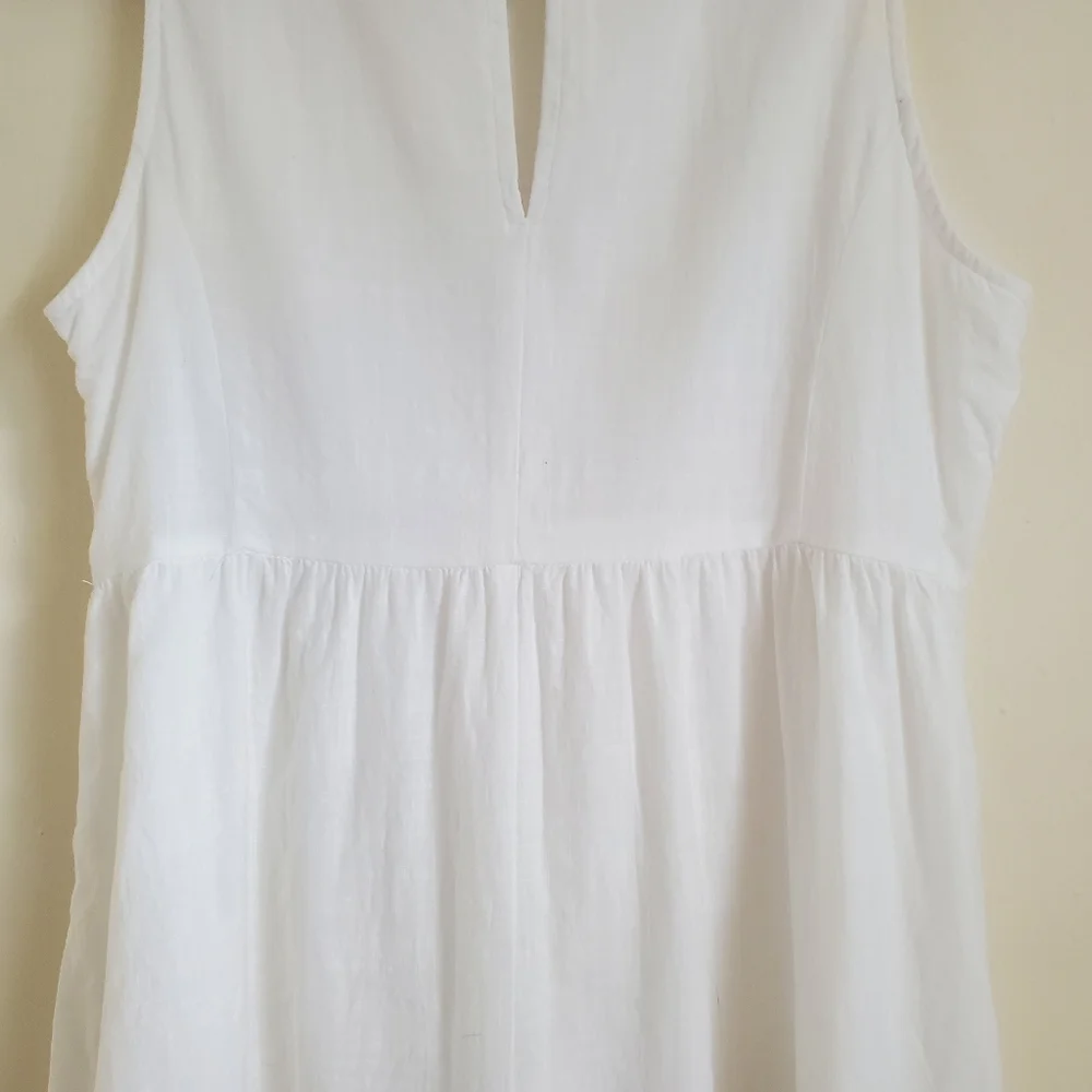 Old Navy White 100% Cotton Trapeze Dress - Picture 9 of 11